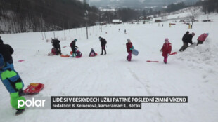 Lidé si v Beskydech užili na sněhu patrně poslední zimní víkend