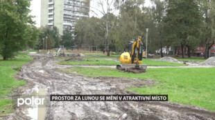 Místo k setkávání i sportu. Prostor za kinem Luna v Zábřehu prochází revitalizací