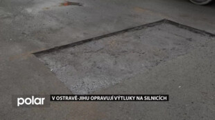 Silnice jsou plné děr a výtluků. V Ostravě-Jihu je opravují hned tři firmy