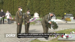 Oběti války a veterány uctil pietní akt na městském hřbitově