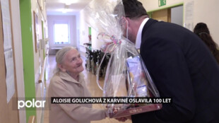 Aloisie Goluchová z Karviné oslavila 100. narozeniny. Je plná elánu a chuti do života