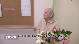 Aloisie Goluchová z Karviné oslavila 100 let