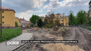 Rekonstrukce ulice G. Klimenta v Ostravě-Porubě pokračuje II. etapou