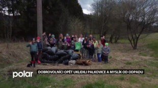 Dobrovolníci v tradiční akci uklidili Palkovice a Myslík od odpadu