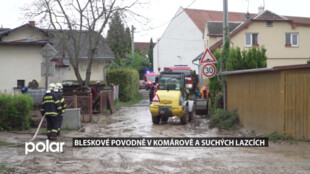 Bleskové povodně v Komárově a Suchých Lazcích. Sčítání škod