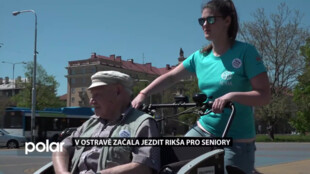 LÉTA BĚŽÍ: V Ostravě začala jezdit rikša pro seniory