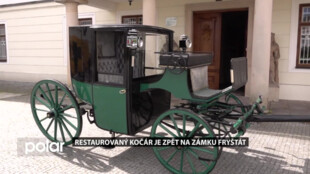 Restaurátoři vrátili historickému kočáru ze zámku Fryštát ztracenou krásu