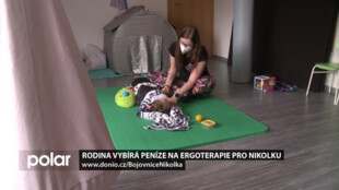 Rodina z Frýdku-Místku vybírá peníze na ergoterapie pro pětiletou Nikolku