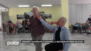 Senioři z havířovského domova si mohli zatančit s profesionálním tanečníkem Petrem Veletou