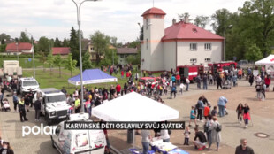 Karvinské děti oslavily svůj svátek. Užívaly si ho s hasiči, strážníky i skauty