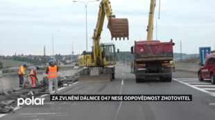 Zvlnění dálnice D47 mezi Antošovicemi a Bohumínem zavinil zhotovitel. Rozhodl tak soud a nařídil mu opravu