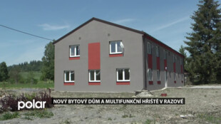V Razové u Slezské Harty otevřeli nový bytový dům a multifunkční hřiště