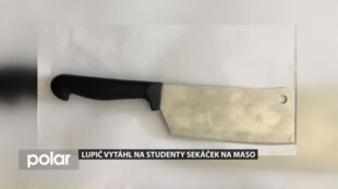 Lupič vytáhl na studenty sekáček na maso. Policisté ho dopadli za pár minut