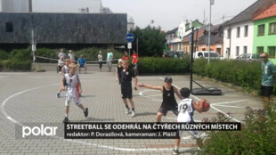 Streetball se odehrál na čtyřech různých místech, u bazénu i u školy