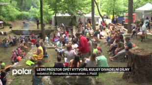 Lesní prostor u Skalek opět vytvořil kulisy Divadelní dílny