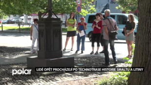 Lidé opět procházejí  po technotrase historie smaltu a litiny ve Frýdlantě nad Ostravicí