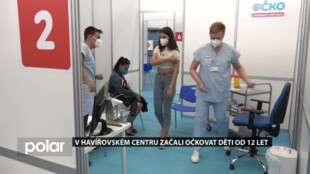 V havířovském centru začali v pátek poprvé očkovat děti od 12 let