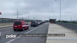 Další omezení dopravy v Ostravě. Začala oprava mostů přes Odru v Nové Vsi