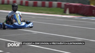 V závodě vlastnoručně přestavěných elektrokár porazili studenti z Jablunkova Poláky o sekundu