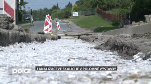 Kanalizace ve Skalici u Frýdku-Místku je v polovině výstavby