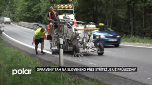 Opravený hlavní tah na Slovensko přes Střítež a Nebory je už průjezdný, místní čekají na obchvat