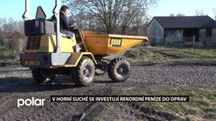 V Horní Suché se investují rekordní peníze do oprav, nové cesty budou i mezi finskými domky