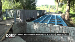 Práce na rekonstrukci mostu v Havířově-Bludovicích pokročily