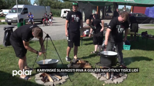 Slavnosti piva a guláše se v Karviné vydařily, navštívil je rekordní počet návštěvníků