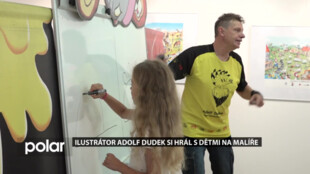 Ilustrátor Adolf Dudek připravil pro děti v Havířově interaktivní show