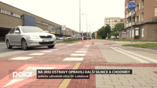 Hotovo. Ulice Moravská a Dr. Lukášové v Ostravě-Jihu jsou po rekonstrukci opět průjezdné