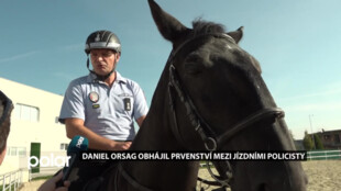 Soutěži na setkání jízdních policií vévodil Daniel Orsag z Ostravy. S Fagarem byli nejlepší ve dvou ze tří disciplín