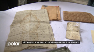 Makovice věže kostela ve Skalici u Frýdku-Místku ukrývala dokumenty z 19. století