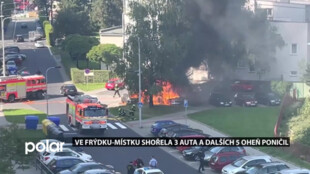 Ve Frýdku-Místku shořela 3 auta a dalších 5 oheň poničil. Na vině je zřejmě autobaterie