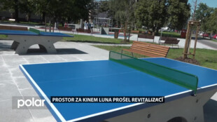 Revitalizace prostoru za Lunou skončila. Lidé tady mohou odpočívat i sportovat