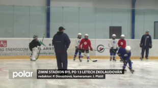 Zimní stadion byl po 13 letech zkolaudován, dovolila to rekonstrukce střechy