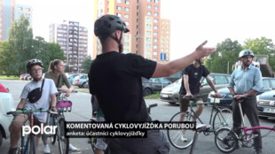 Komentovaná cyklovyjížďka Porubou zájemcům ukázala novinky v cyklodopravě