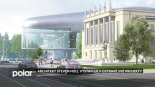 Světoznámý architekt Steven Holl vystavuje své projekty. Jeho nejnovějším dílem je koncertní sál v Ostravě