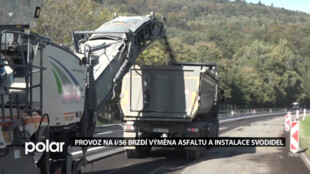 Provoz na výpadovce do Beskyd komplikují časté opravy asfaltu a aktuální instalace lanových svodidel