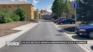 Více parkovacích míst a větší bezpečnost. Rekonstrukce ulice G. Klimenta v Porubě skončila