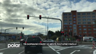 Křižovatka na Slezské ve Frýdku-Místku už je opravena, i Koloredovský most, nájezdy na estakádu finišují