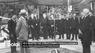 Ve Frýdku-Místku uctili 103. výročí vzniku samostatného Československa