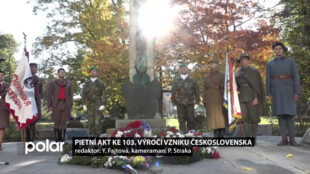 Ostravané si připomněli 103 let od vzniku Československa. Položili kytice k památníku bitvy u Zborova