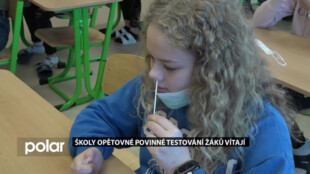 Školy opětovné povinné testování žáků vítají, zachyceny byly i pozitivní vzorky