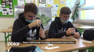 Školy opětovné povinné testování žáků vítají, problém s testy nemají ani děti