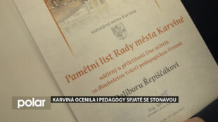 Karviná ocenila i pedagogy spjaté se Stonavou