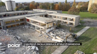 V Havířově začala demolice bývalé ZŠ Mánesova, v areálu vznikne ledová plocha i parkoviště