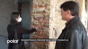Rekonstrukce Červené školy v Horní Suché opět pokračuje