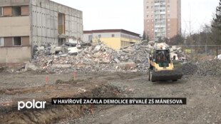 V Havířově začala demolice ZŠ Mánesova, v areálu vzniknou parkoviště i sportovní hala