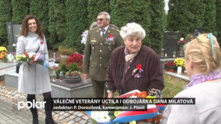 Válečné veterány uctila v Novém Jičíně i odbojářka Dana Milatová