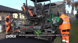 Místní komunikace na Stavech dostaly nový povrch